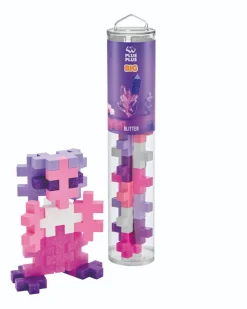 Plus-Plus Big Rohr - Glitzer Mix, 15 Stk.