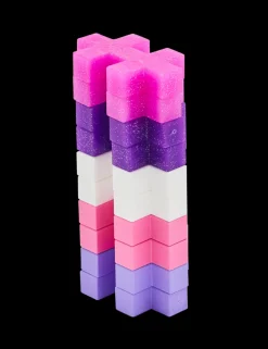 Plus-Plus Big Rohr - Glitzer Mix, 15 Stk.