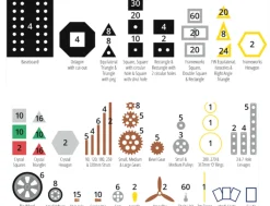 Polydron Mint Bausatz, 486 Teile