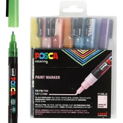 Posca Filzstifte Pc-3M - Glitzer, 8 Stk.