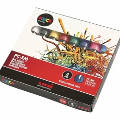 Posca Filzstifte Pc-3M - Grundfarben, 8 Stk.