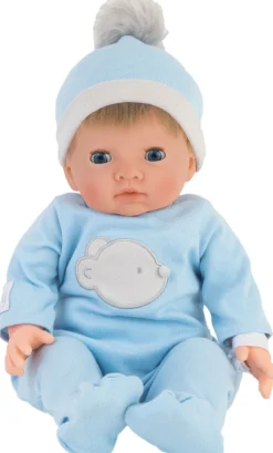 Puppe 1.255 Gramm - Blonder Junge 45 Cm