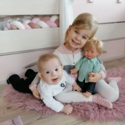 Puppe M. Down-Syndrom - Junge, Bra. Haar, 40 Cm