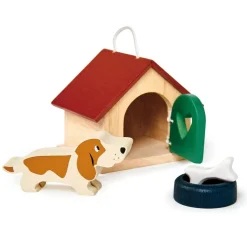 Puppenhaus Zubehör - Hund + Hundehutte