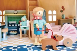 Puppenhausfigur - Herr Goodwood & Hund