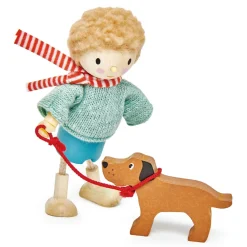 Puppenhausfigur - Herr Goodwood & Hund