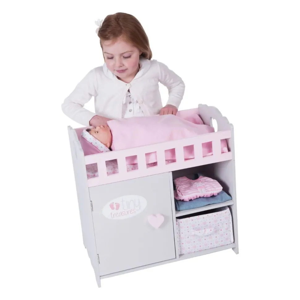 PuppenZubehör - Wickeltisch/Bett