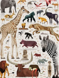 Puzzle - 750 Teile - Afrikanische Tiere