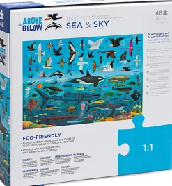 Puzzle - 48 Teile - Druber/Drunter - Himmel & Meer