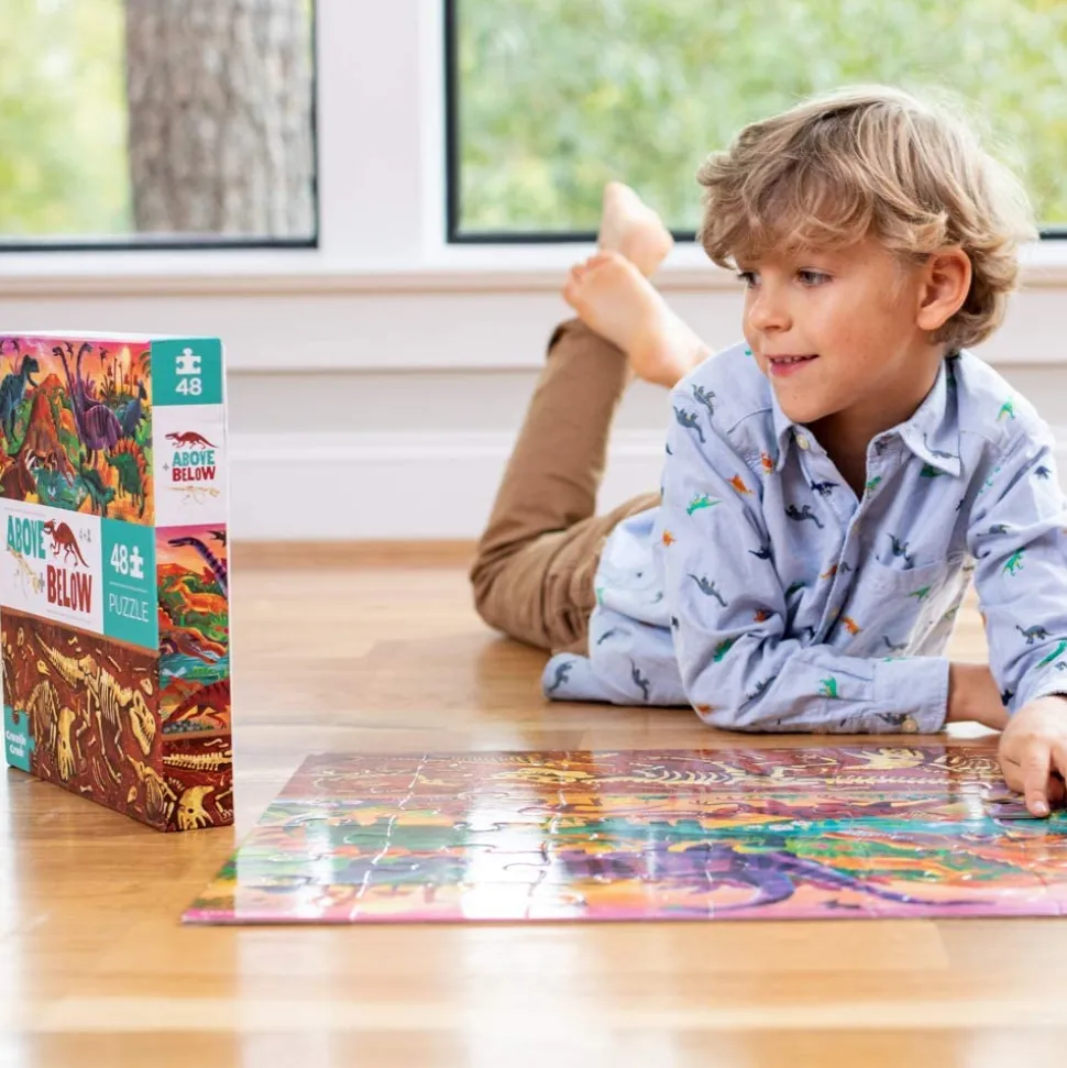 Puzzle - 48 Teile - Druber/Drunter - Urzeitwelt