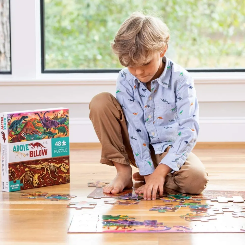 Puzzle - 48 Teile - Druber/Drunter - Urzeitwelt