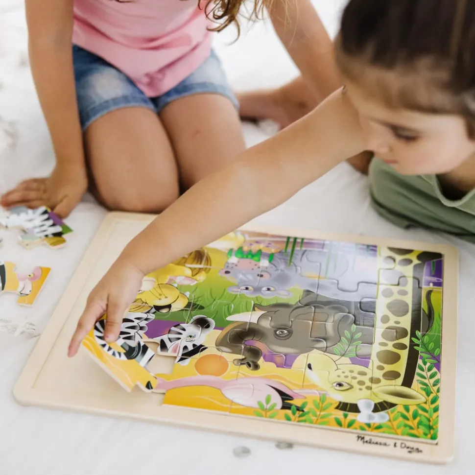 Puzzle Aus Holz - Afrikas Tiere, 24 Teile