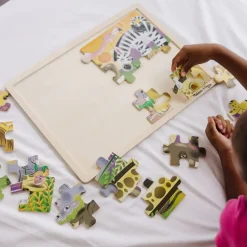 Puzzle Aus Holz - Afrikas Tiere, 24 Teile