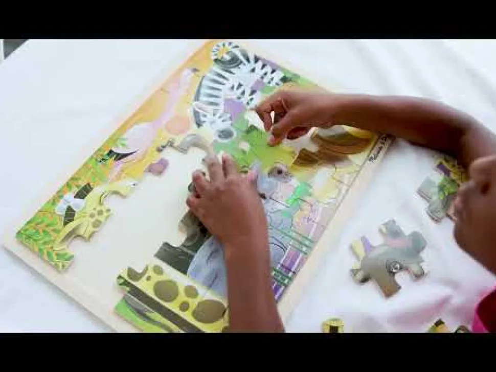 Puzzle Aus Holz - Afrikas Tiere, 24 Teile