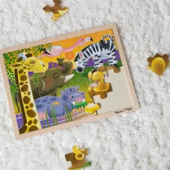 Puzzle Aus Holz - Afrikas Tiere, 24 Teile