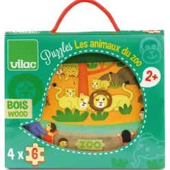 Puzzle Aus Holz - Der Zoo, 4 Stk.