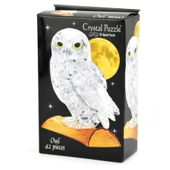 Puzzle 3D Kristall - Eule, 42 Teile