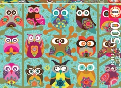 Puzzle M. 500 Teilen - Eulen