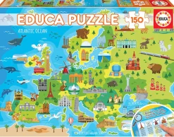Puzzle M. 150 Teilen - Europakarte