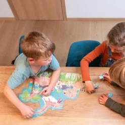 Puzzle, Zweiseitig - 100 Teile - Dinosaurier