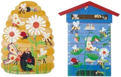 Puzzle, Zweiseitig - 2 X 20 Teile - Bienenkorb