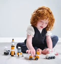 Raumfahrzeuge Aus Holz, 5 Stk.