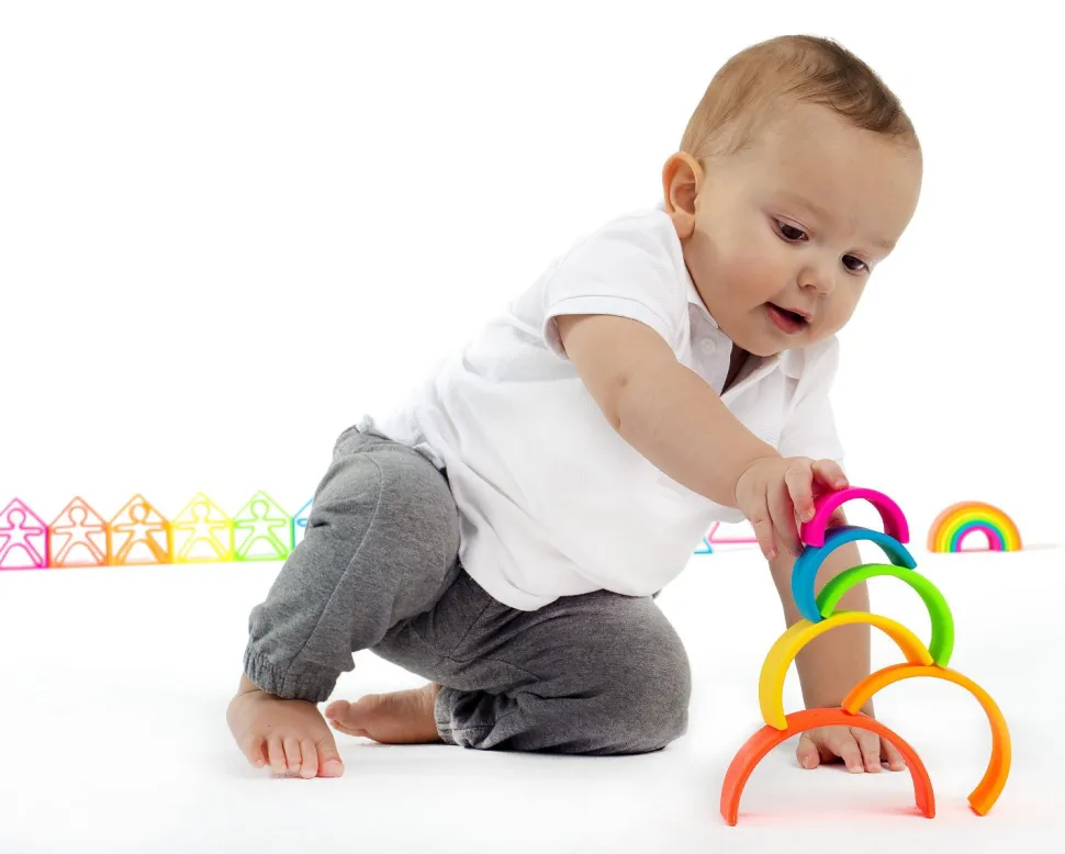 Regenbogen Aus Silikon - Neonfarben, 6 Teile