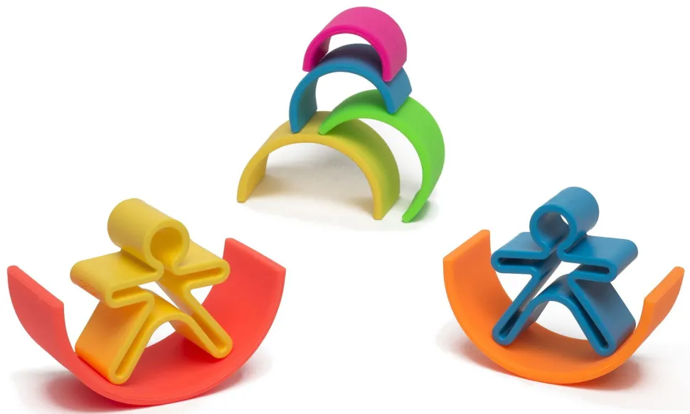 Regenbogen Aus Silikon - Neonfarben, 6 Teile