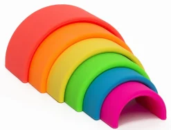 Regenbogen Aus Silikon - Neonfarben, 6 Teile