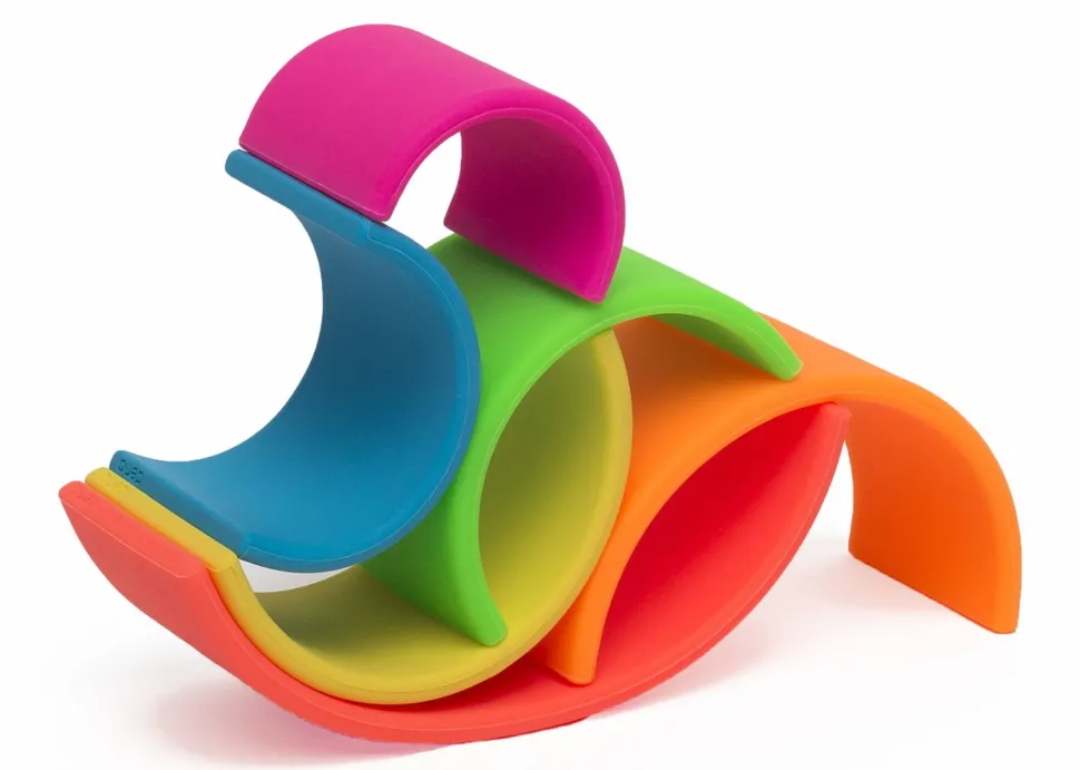 Regenbogen Aus Silikon - Neonfarben, 6 Teile