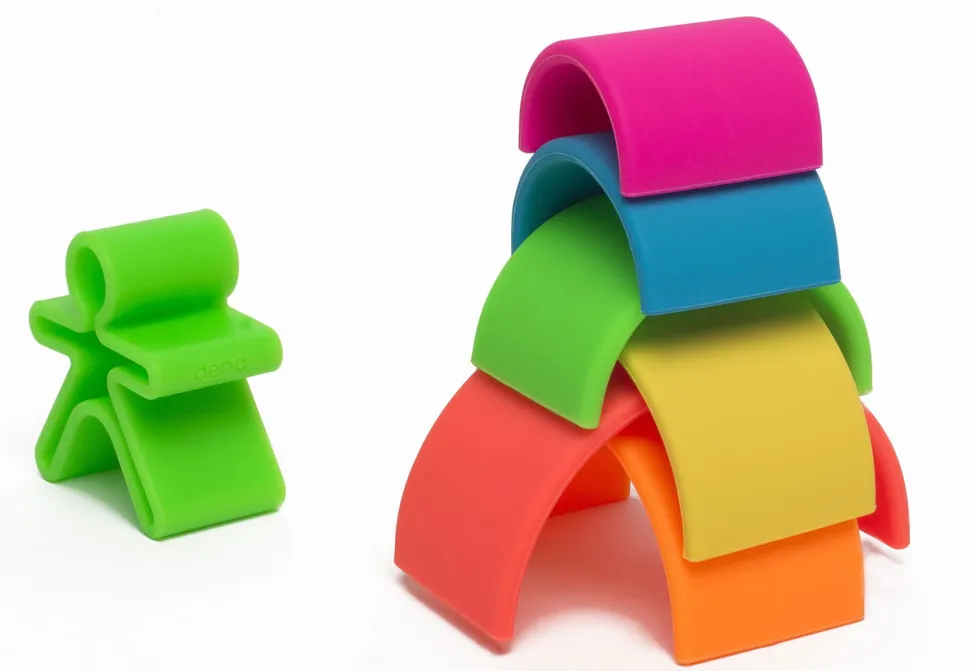 Regenbogen Aus Silikon - Neonfarben, 6 Teile