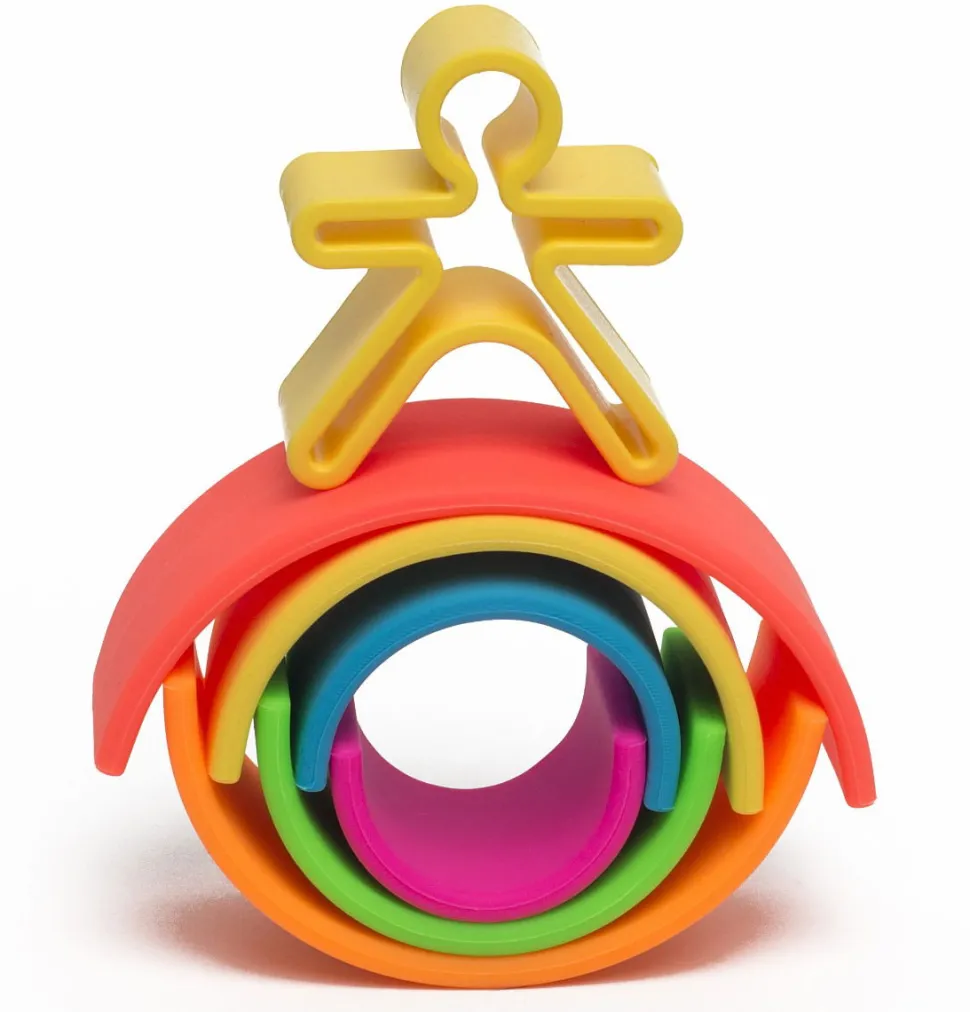 Regenbogen Aus Silikon - Neonfarben, 6 Teile