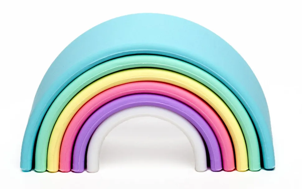 Regenbogen Aus Silikon - Pastell, 6 Teile