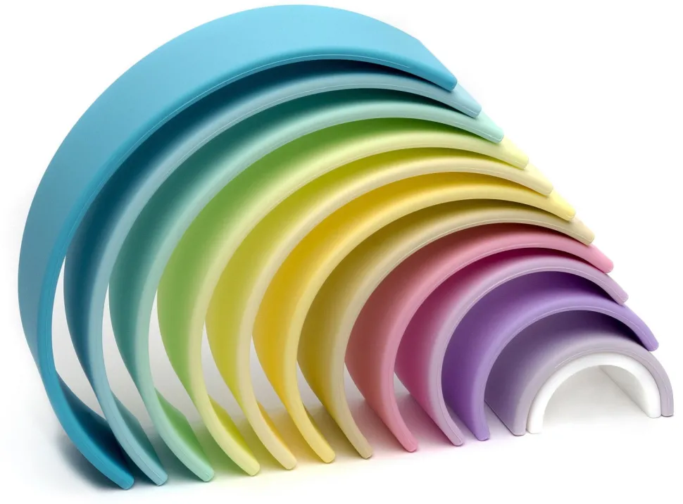 Regenbogen Aus Silikon - Pastell, 12 Teile