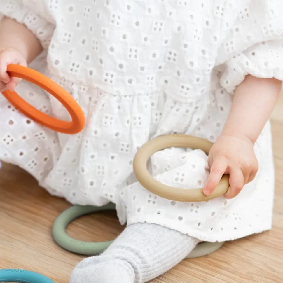 Ringe Aus Silikon - Naturfarben, 6 Stk.