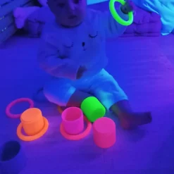 Ringe Aus Silikon - Neonfarben, 6 Stk.