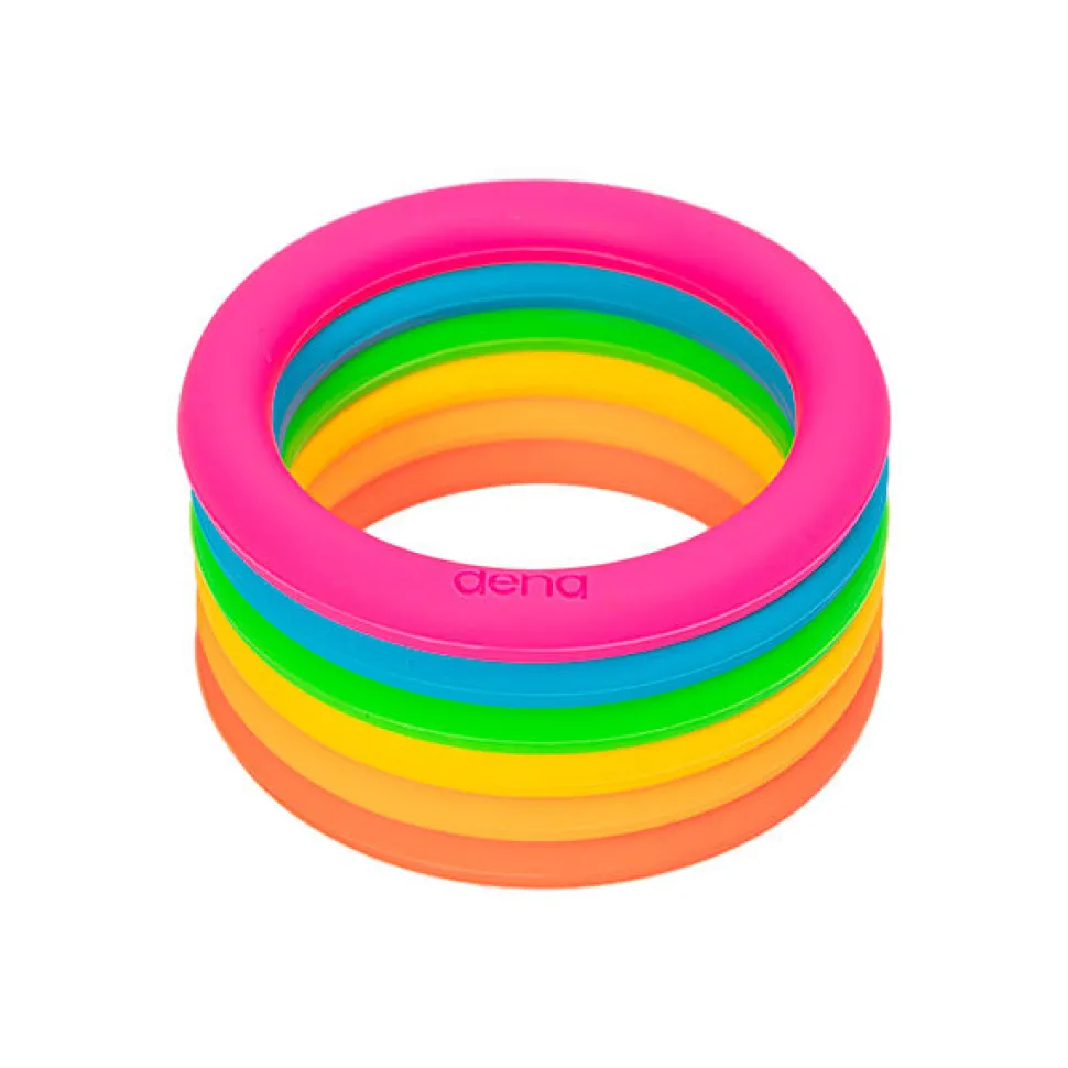 Ringe Aus Silikon - Neonfarben, 6 Stk.