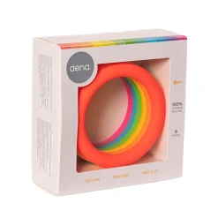 Ringe Aus Silikon - Neonfarben, 6 Stk.