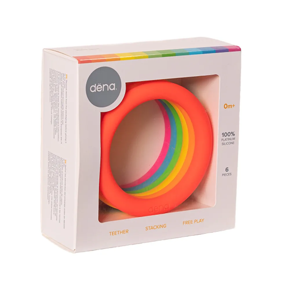 Ringe Aus Silikon - Neonfarben, 6 Stk.