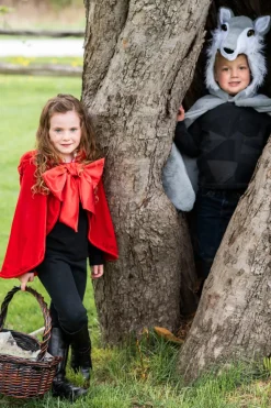 Rotkappchen - Umhang Mit Schleife, Gr. 4-6 J.