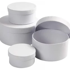 Runde Schachteln Aus Pappe - 4 Stk.