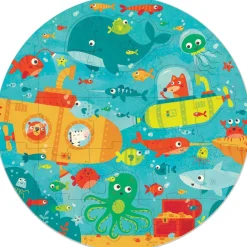 Rundes Puzzle M. 28 Teilen - Im Meer