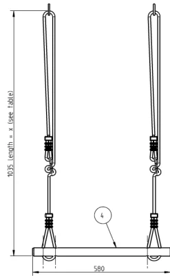 Schaukel - Trapez Aus Holz