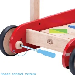Schiebewagen Mit Bauklotzen Und Bremsfunktion