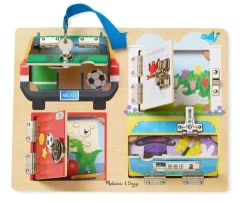 Schlossbrett Mit 4 Riesenschlossern