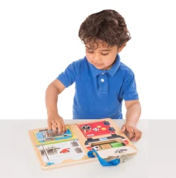 Schlossbrett Mit 4 Riesenschlossern