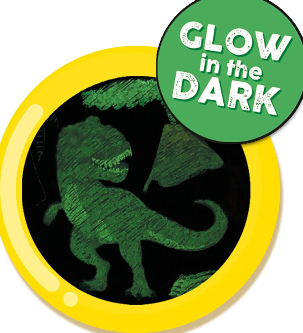 Scratch Art Kratzkunst - Glow In The Dark Dinosaur