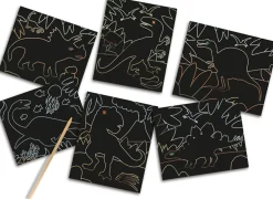 Scratch Art Kratzkunst - Glow In The Dark Dinosaur