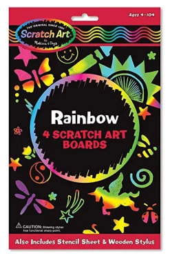 Scratch Art Kratzkunst - Regenbogen
