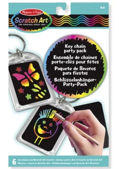 Scratch Art Kratzkunst - Schlusselringe, 6 Stk.